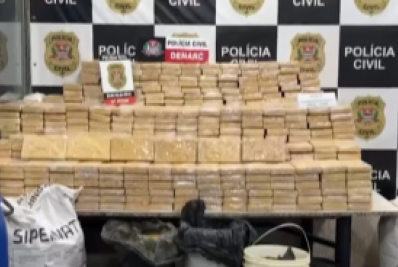 Polícia apreende duas toneladas de cocaína escondidas em bunker no interior de SP