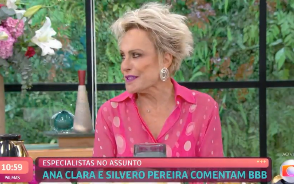 Ana Maria Braga polemiza ao falar sobre Lucas no 'Mais Você' - Reprodução/Globo