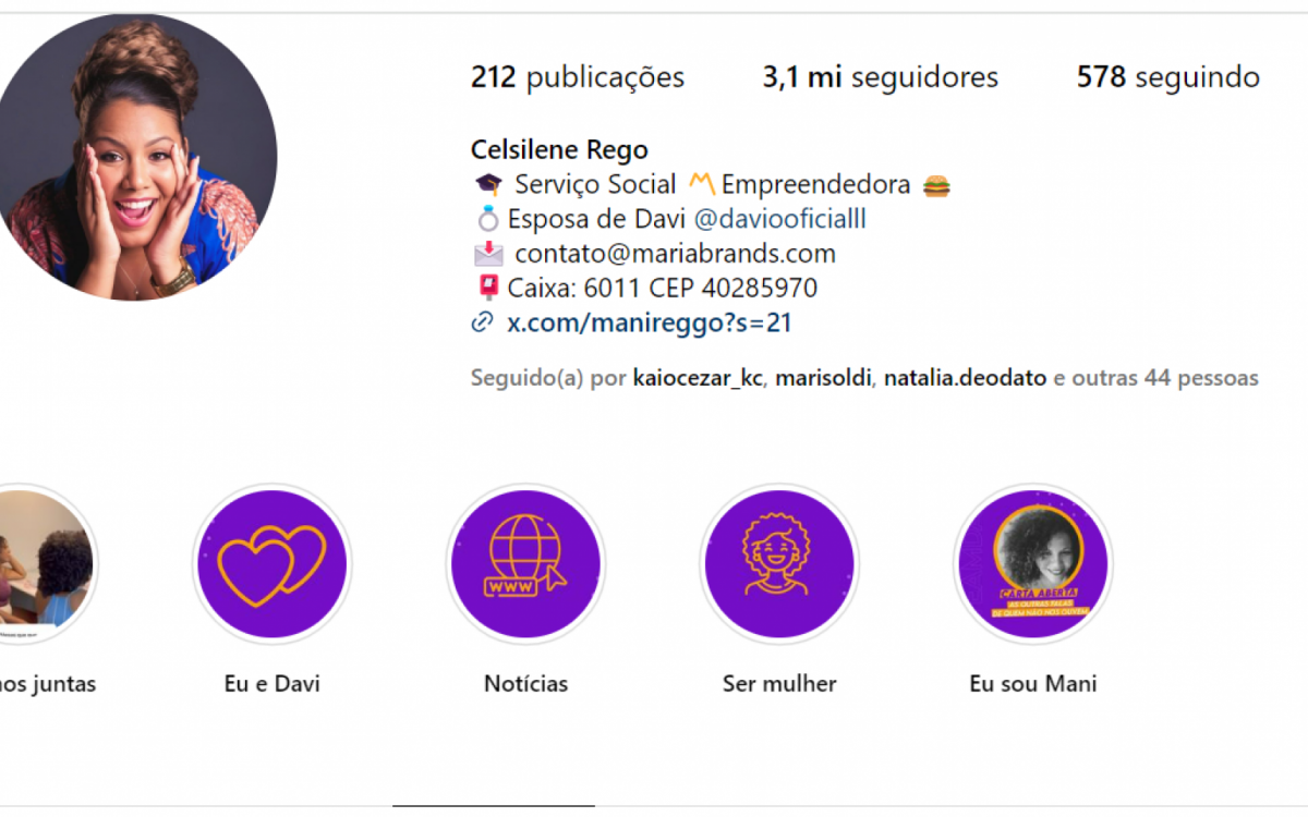 Mani Reggo ultrapassa três milhões de seguidores no Instagram - Reprodução/Instagram