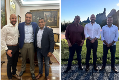 Prefeito Vinicius Claussen anuncia apoio à pré-candidatura de Alex Castellar à Prefeitura