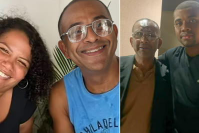 Mani Rego celebra aniversário do pai de Davi Brito após término