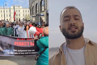 Após condenação de rapper iraniano por enforcamento, manifestantes pedem que decisão seja anulada