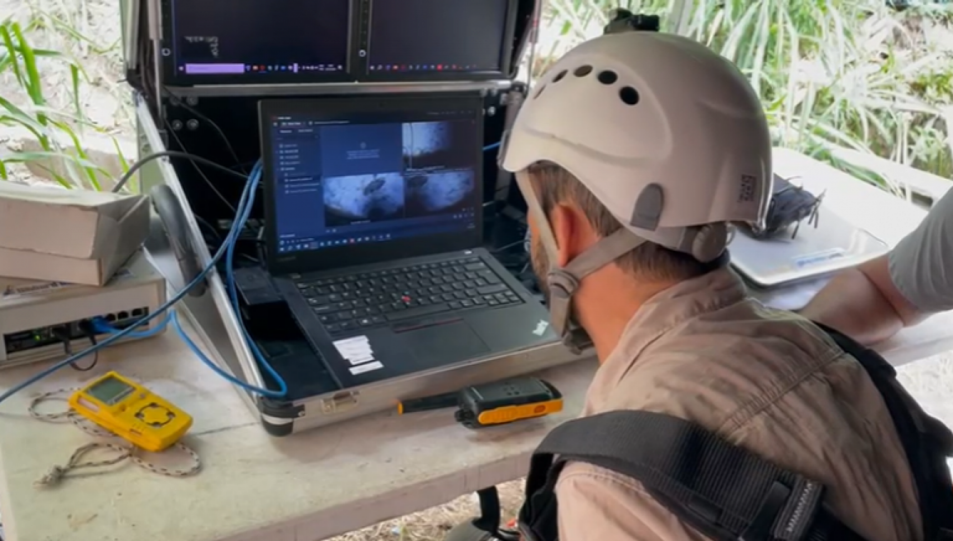 During the journey, an autonomous boat filmed and photographed the tunnel, while professionals from the concessionaire monitored the route in real time from outside the pipeline - Disclosure