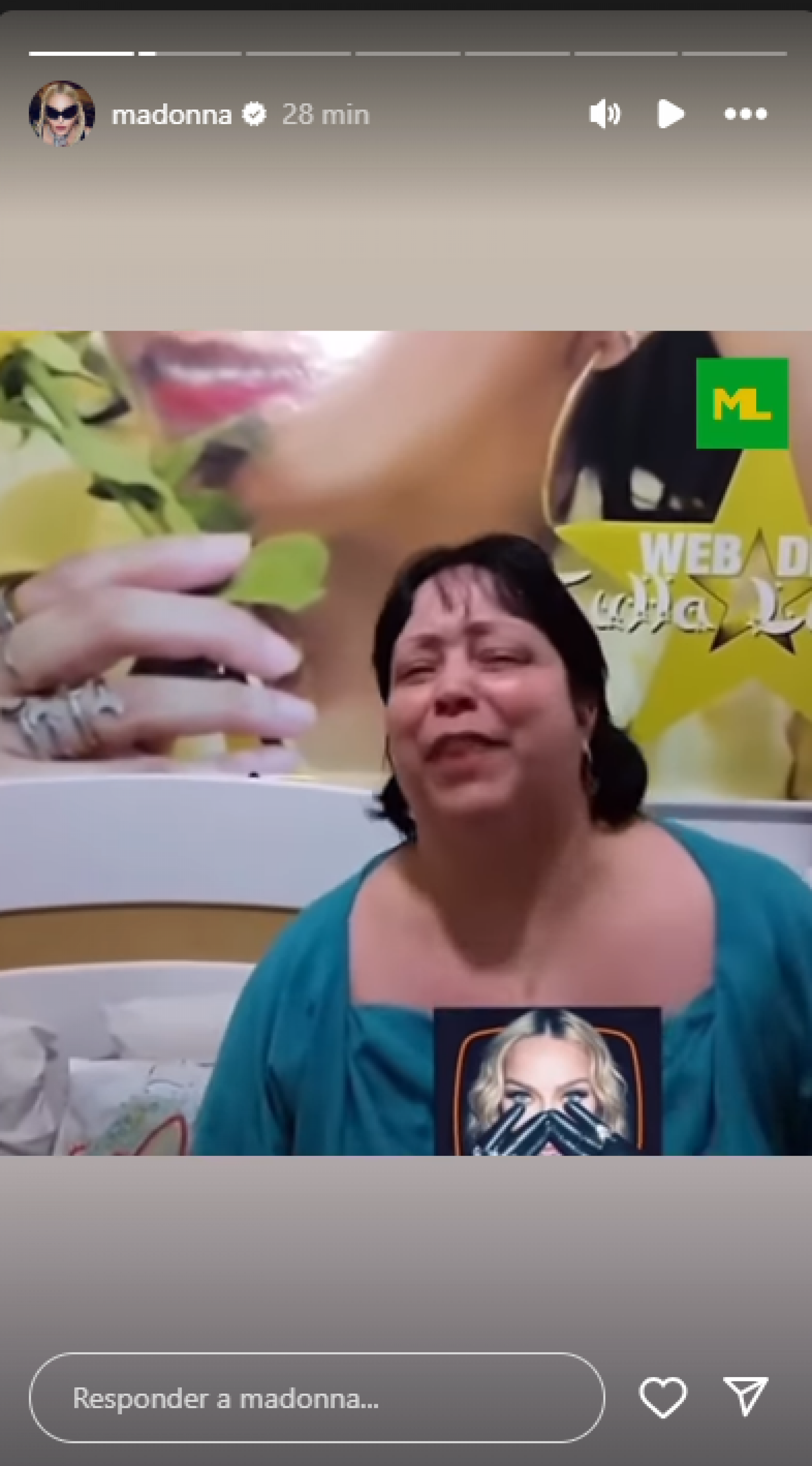 Meme postado pela Madonna - Reprodução/Instagram