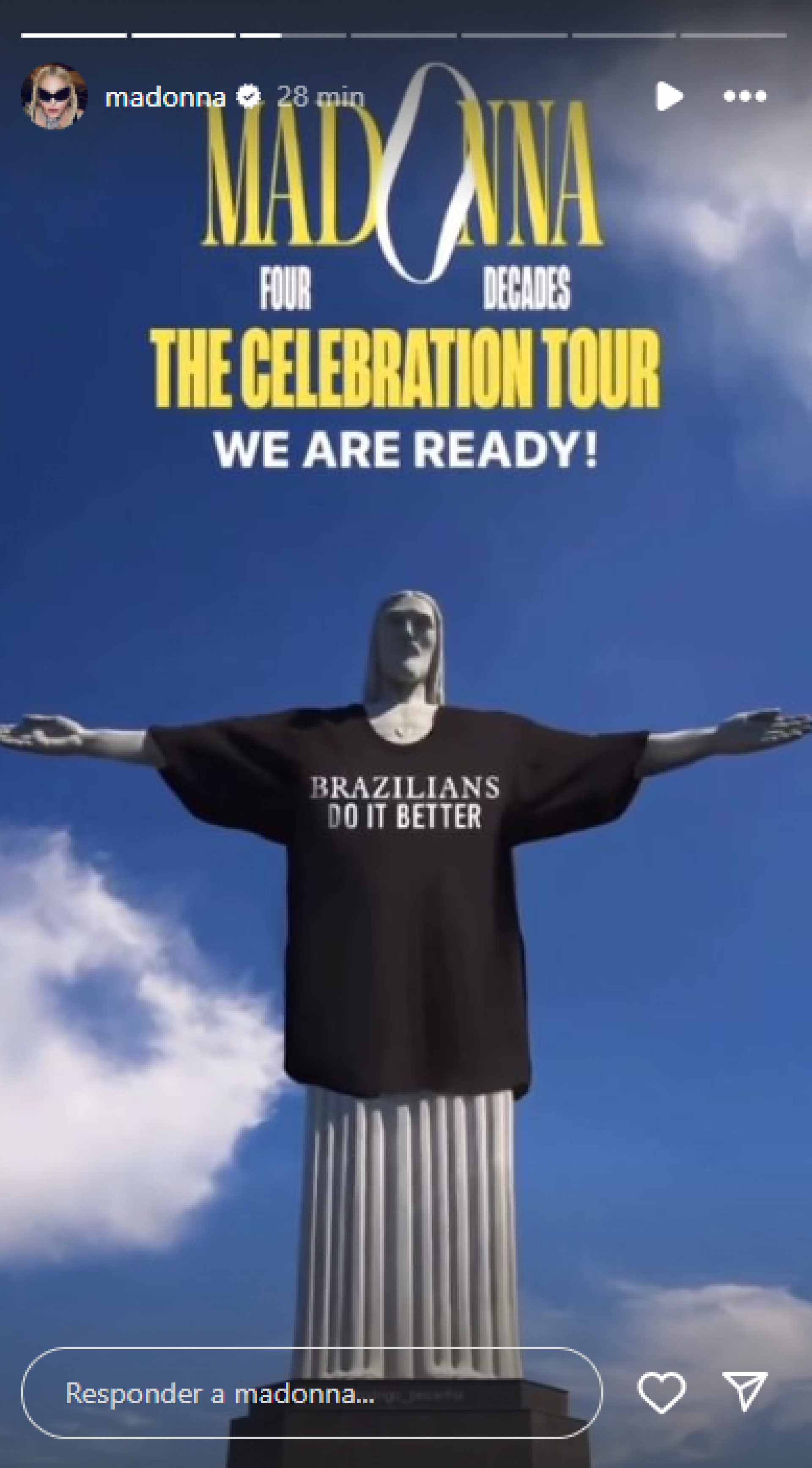 Meme postado pela Madonna - Reprodução/Instagram