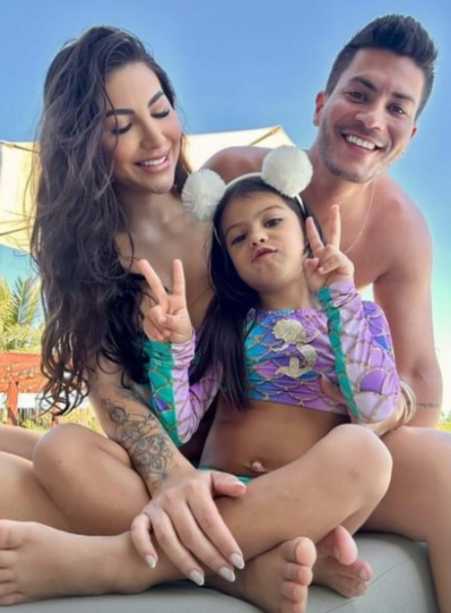 Arthur Aguiar surge em foto com a filha em meio a polêmica - Foto: Reprodução