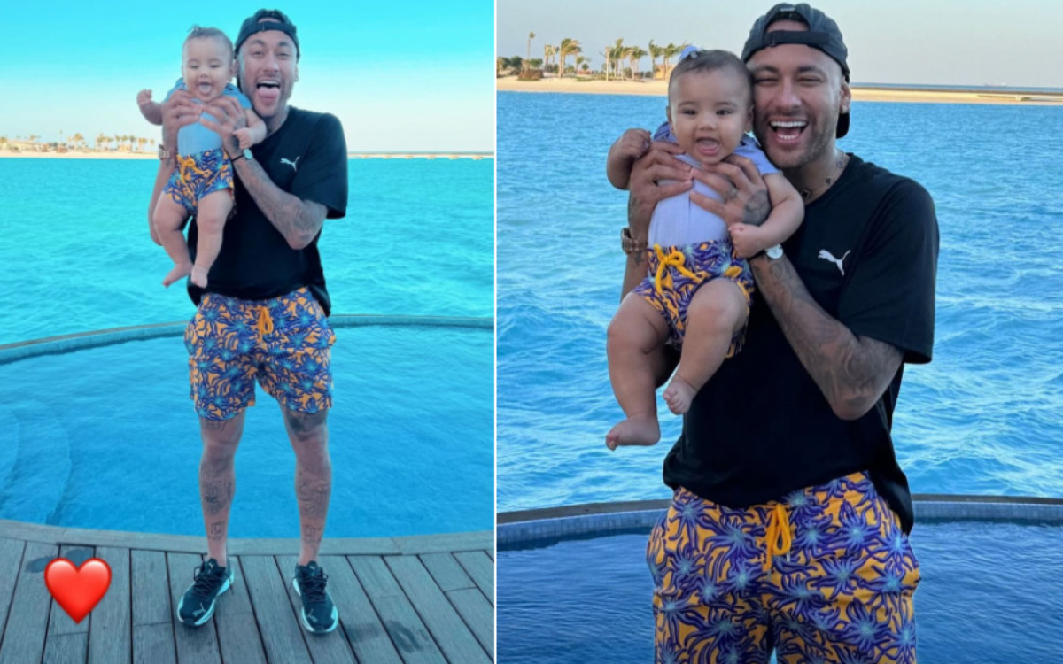 Neymar posa com a filha Mavie - Reprodução/Instagram