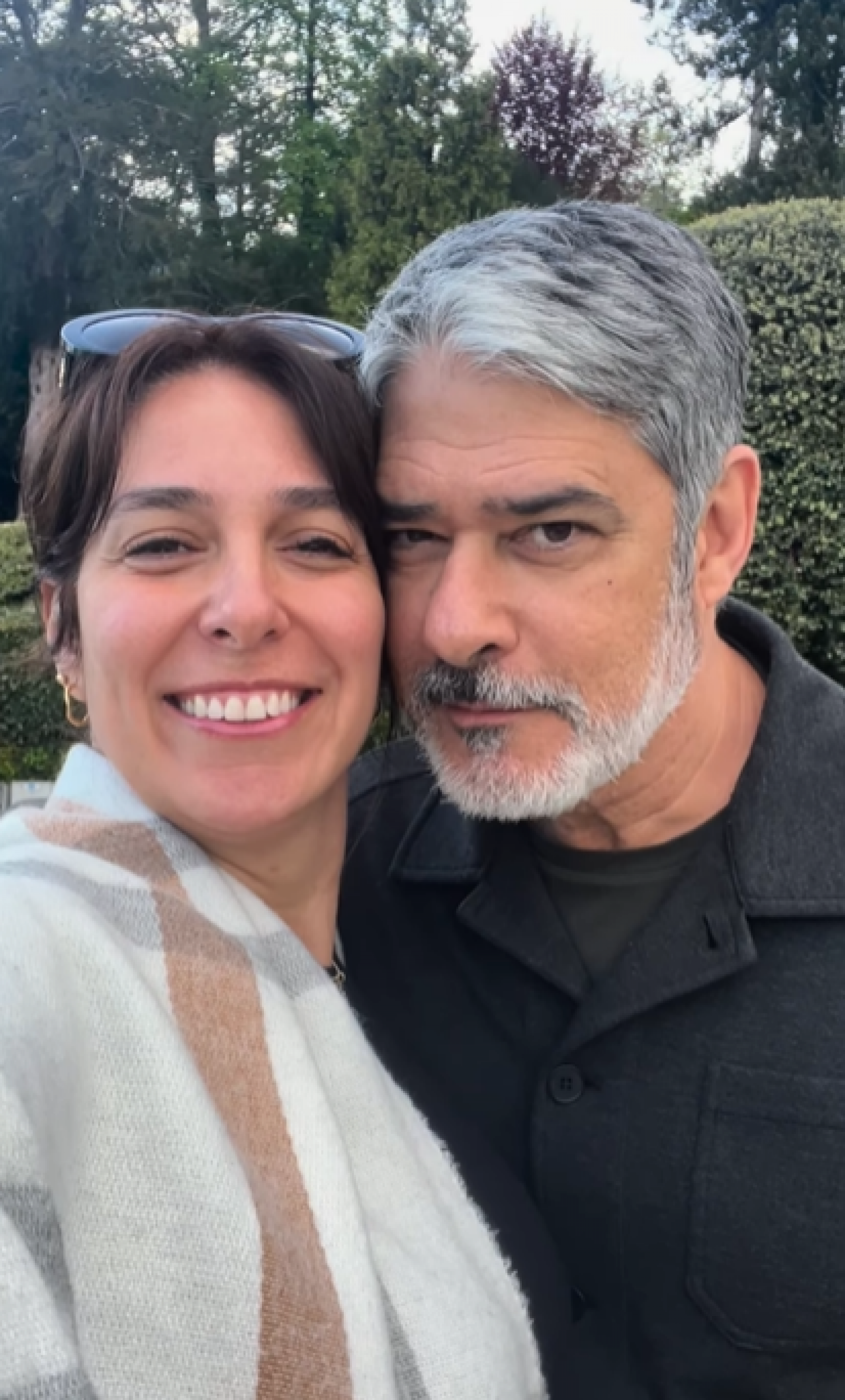 Nathasha Dantas e William Bonner - Reprodução/Instagram