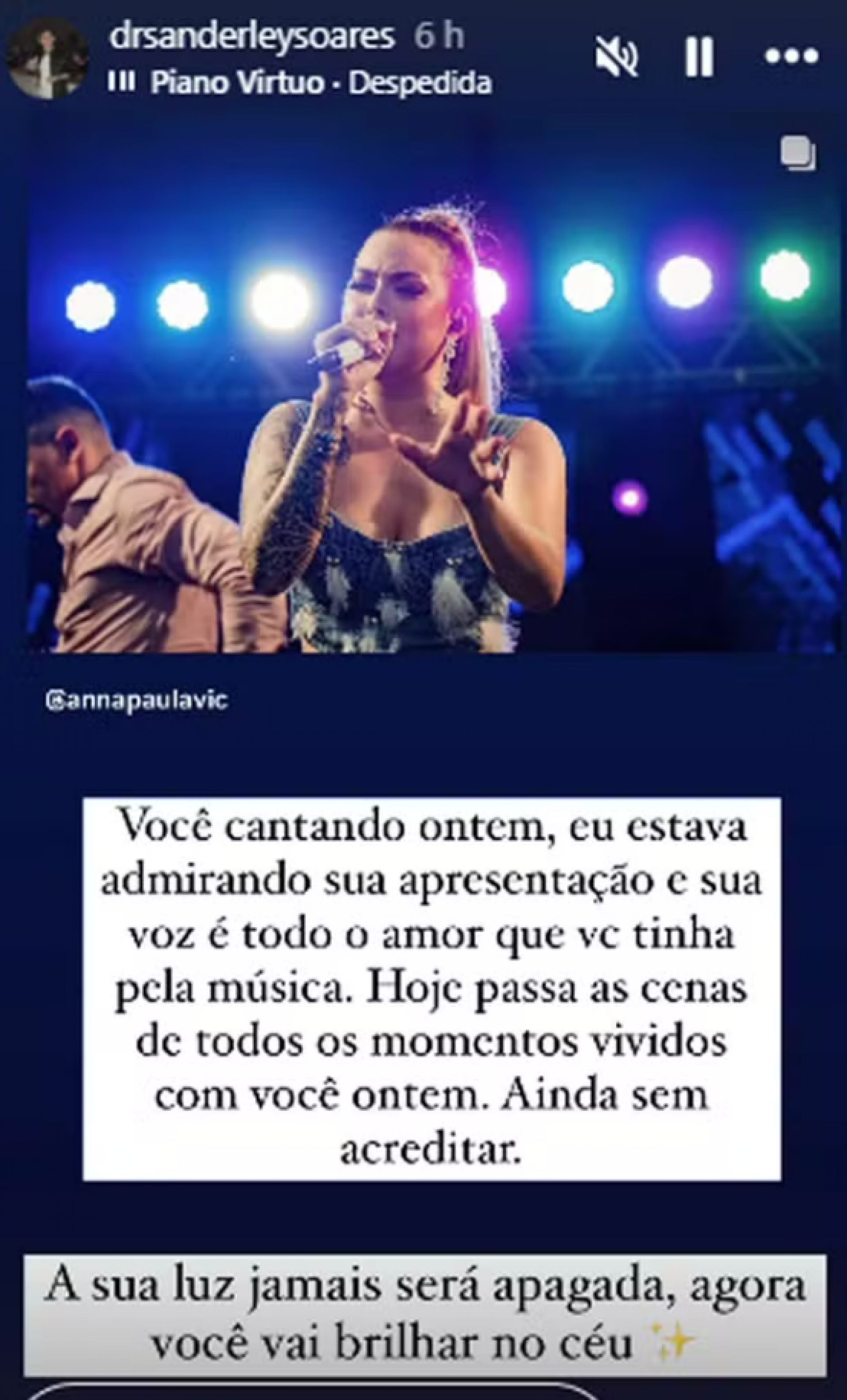 Cantora Ana Paula Vieira morre em acidente com namorado horas após show - Foto: Reprodução