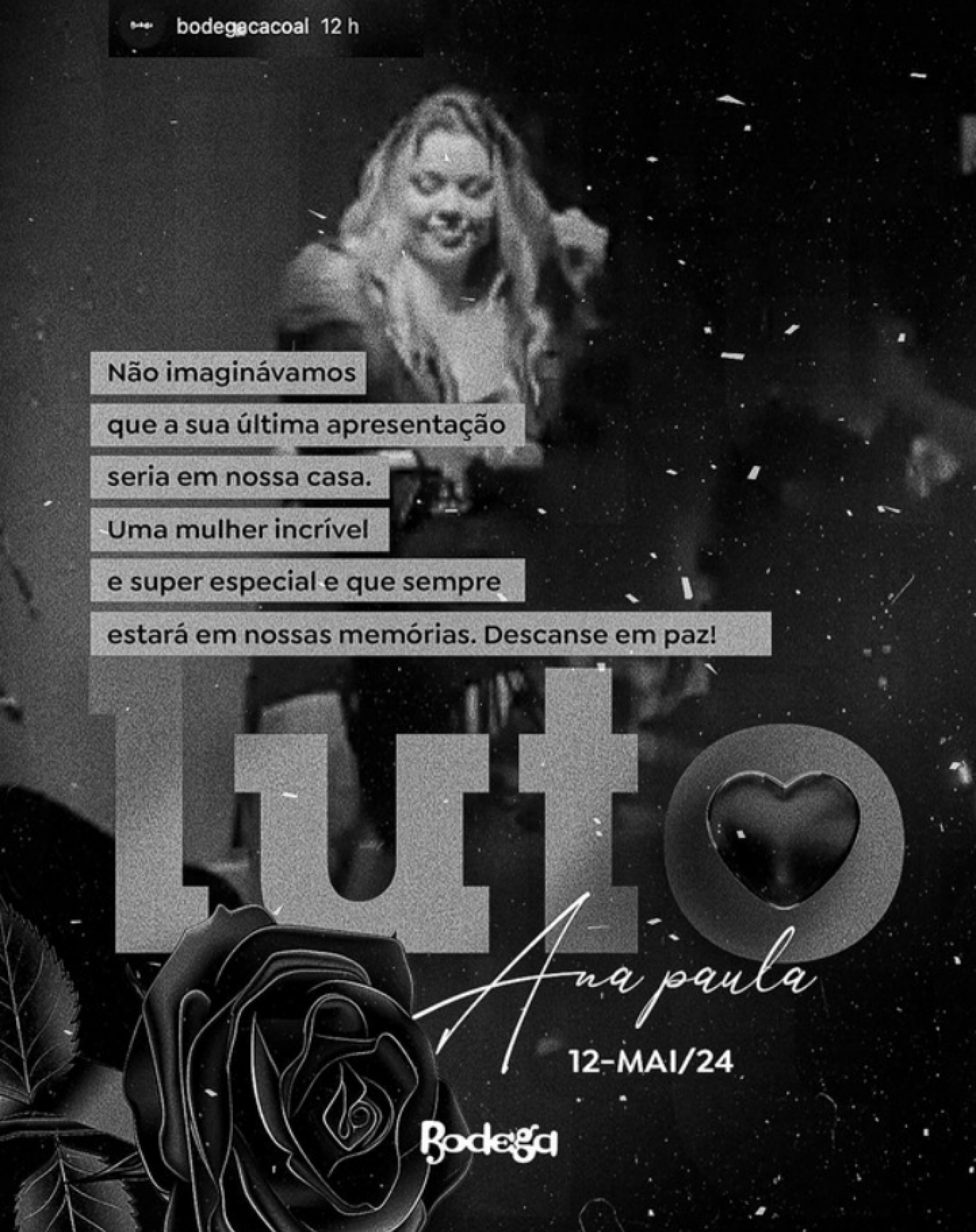 Cantora Ana Paula Vieira morre em acidente com namorado horas após show - Foto: Reprodução