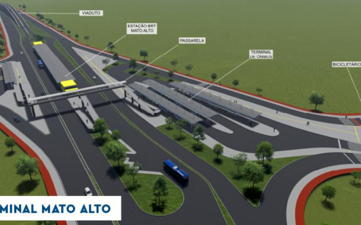 Projeto do Terminal Mato Alto, que ser&aacute; inaugurado no domingo (19)
