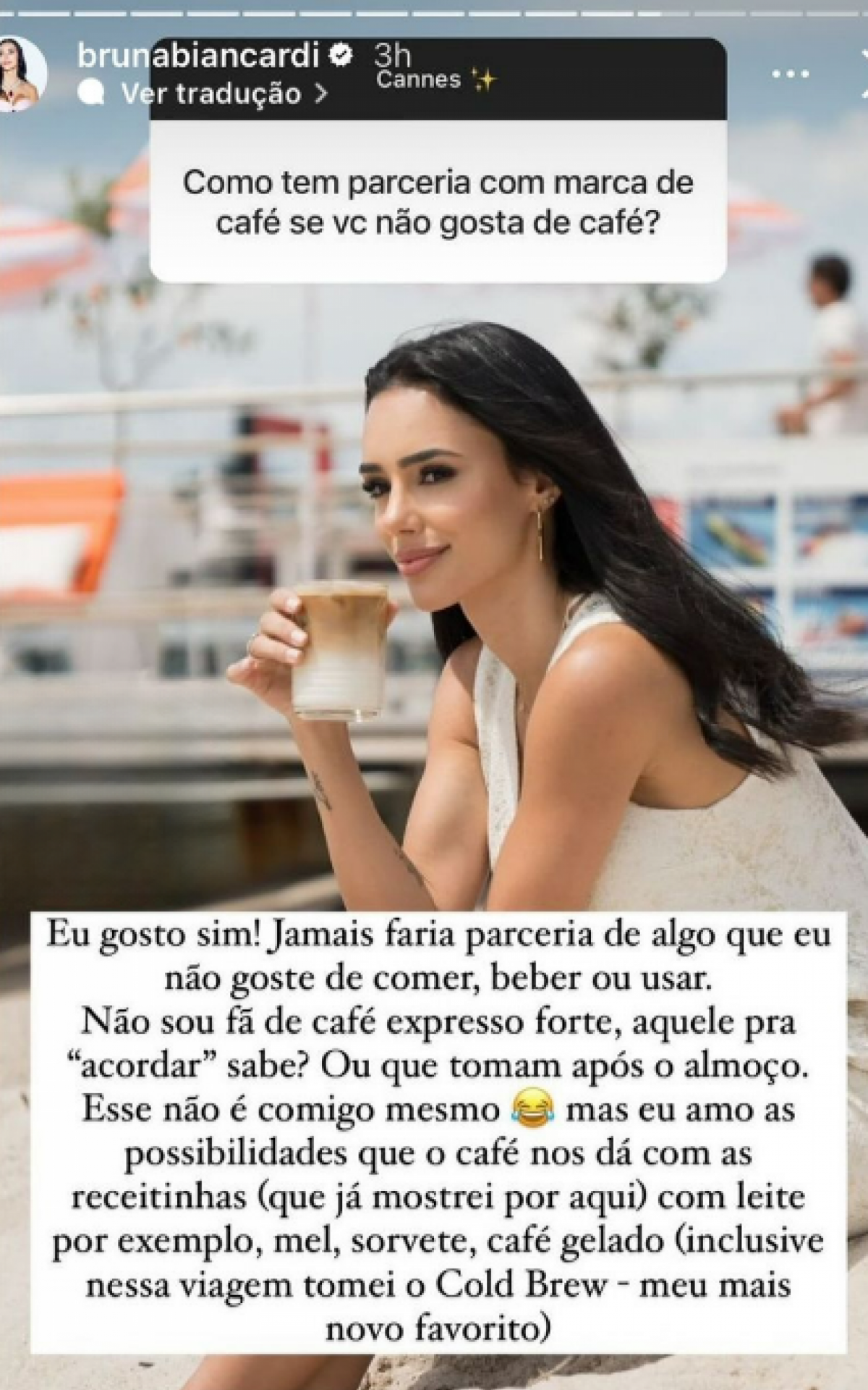 Bruna Biancardi rebate seguidor que \'fiscalizou\' parceria da modelo