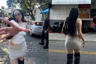 Irmã de Miley Cyrus explora SP antes de primeiro show no Brasil