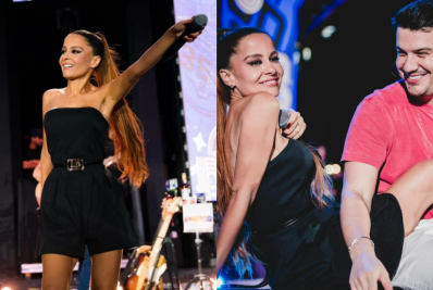 Maiara vira garrafa em show e preocupa suposto affair: 'Não esquece'