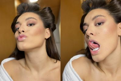 Ex-BBB Beatriz Reis aproveita banheira em hotel de luxo: 'Delícia'