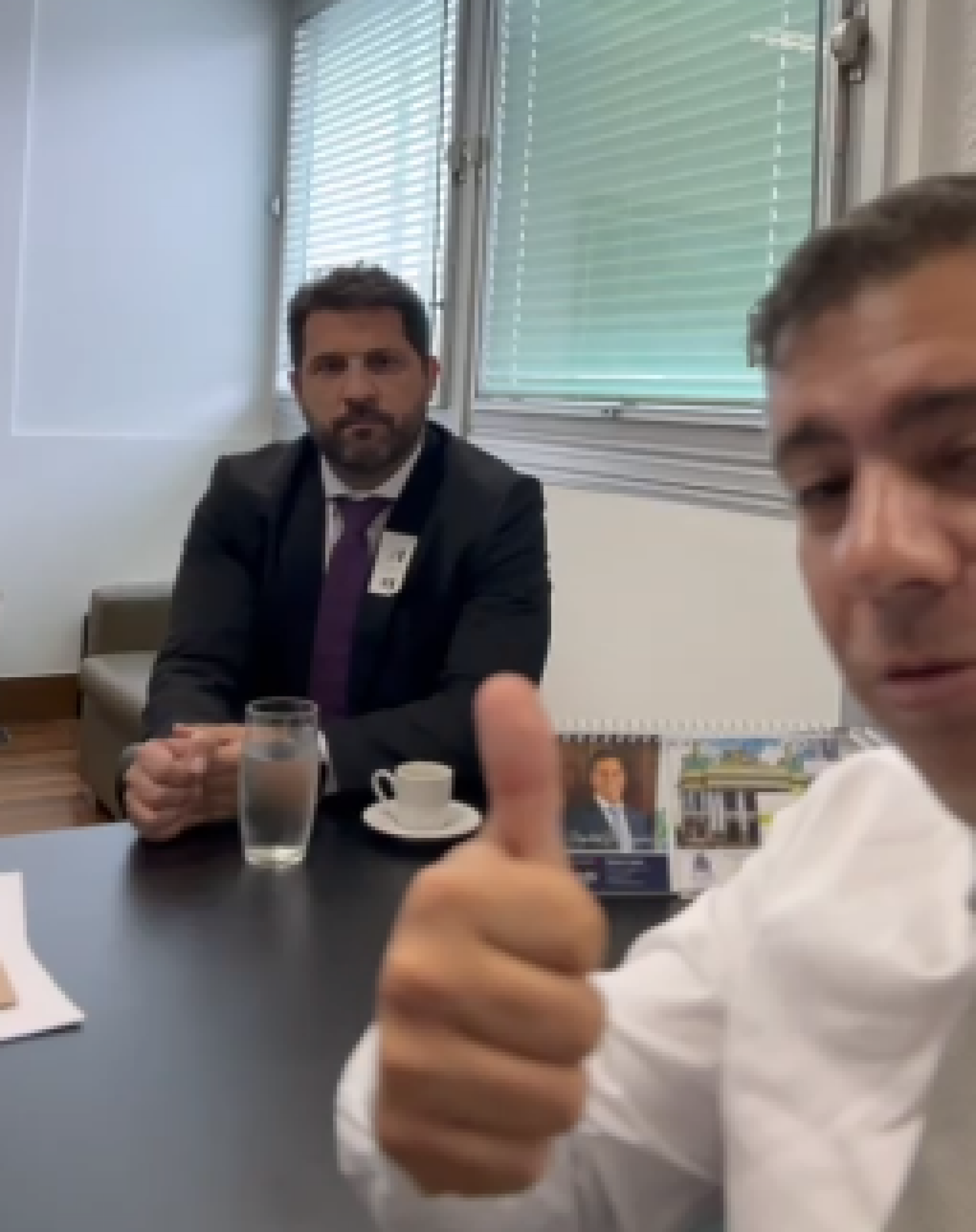 Dr. Serginho (PL) em reunião com presidente da Agência Reguladora de Energia e Saneamento Básico do Estado do Rio de Janeiro (Agenersa), Rafael Menezes - Reprodução/ Redes sociais