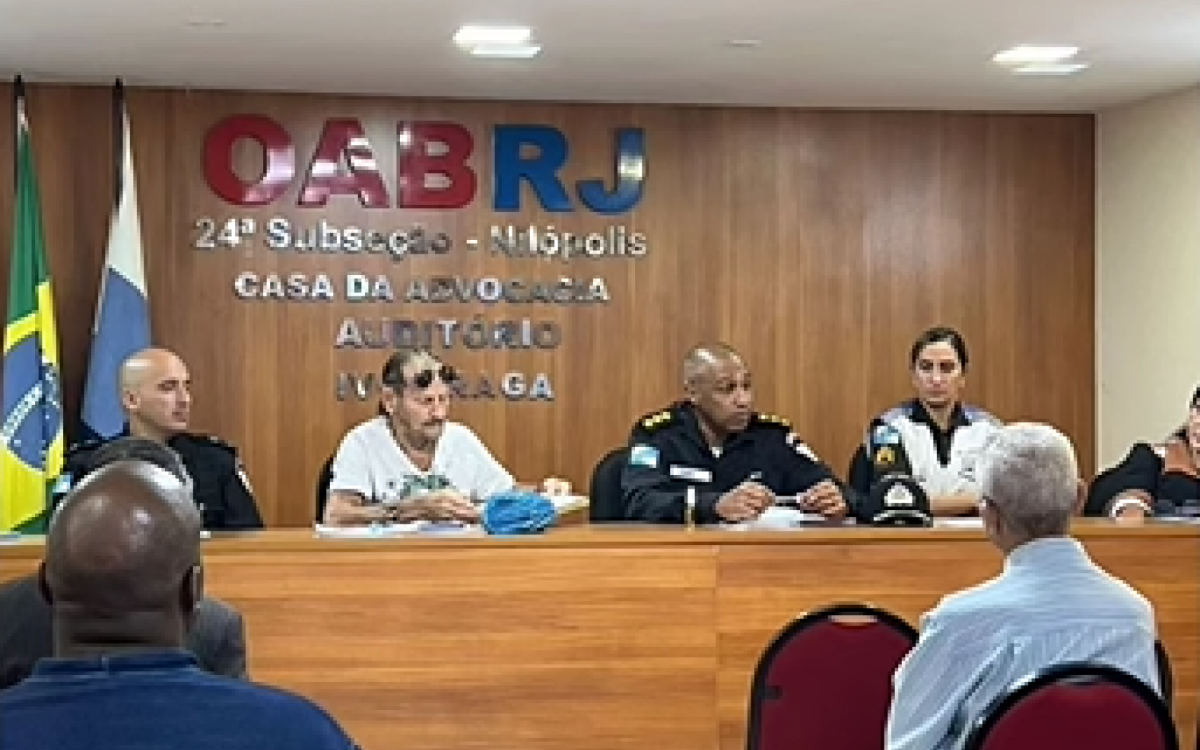 O comandante do 20º BPM (Mesquita), Coronel Olavo Ramos, representou o Batalhão da Polícia Militar, que atua na segurança do município