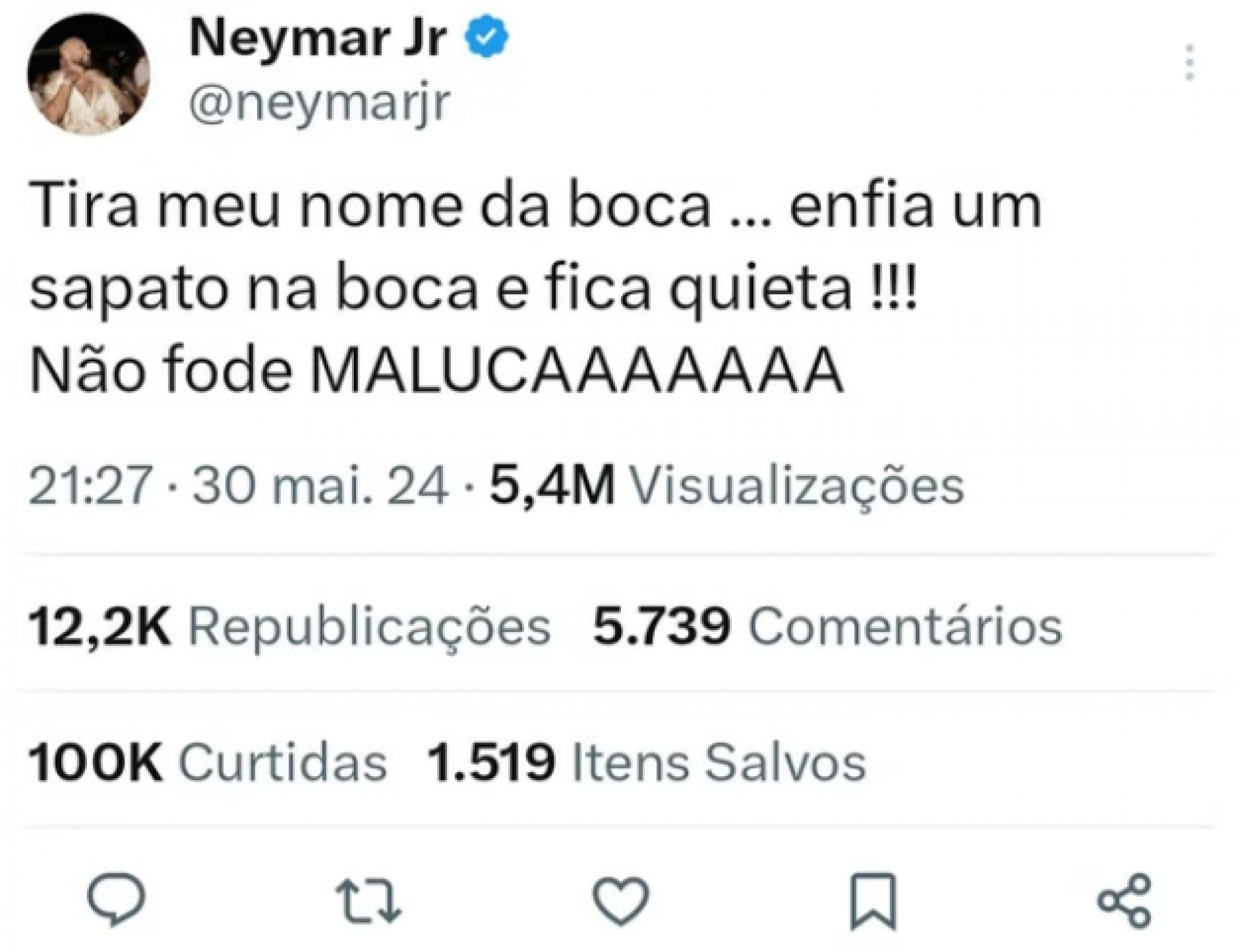 Luana Piovani chama Neymar de 'sem vocabulário' em meio a polêmica - Foto: Reprodução