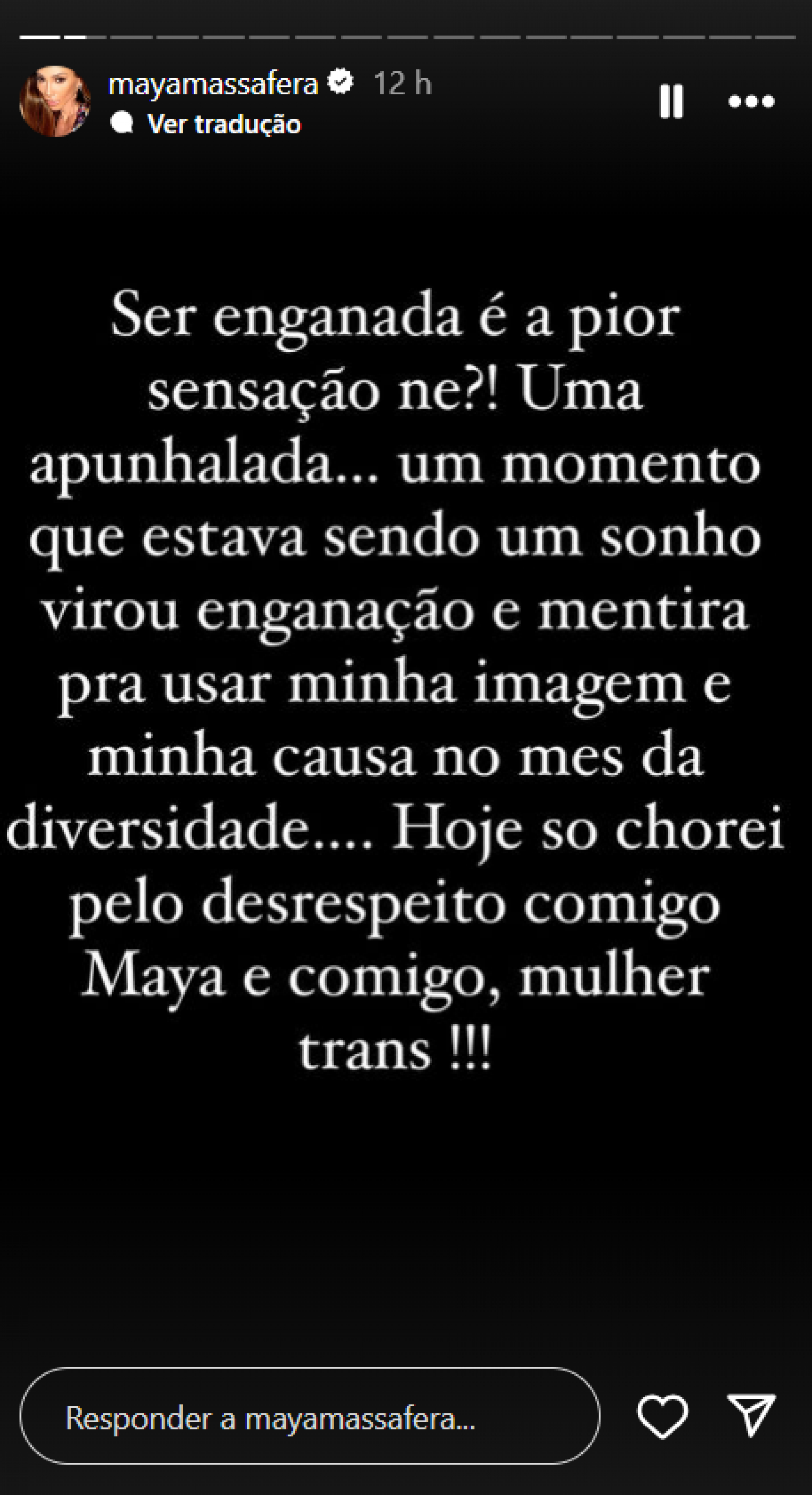 Maya Massafera desabafa sobre ter sido 'enganada' por revista - Foto: Reprodução