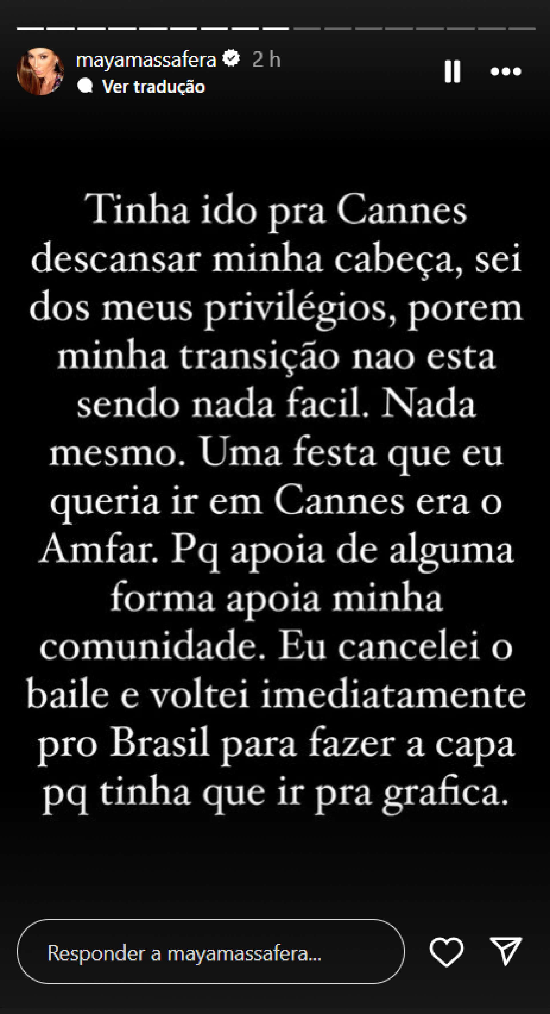 Maya Massafera desabafa sobre ter sido 'enganada' por revista - Foto: Reprodução