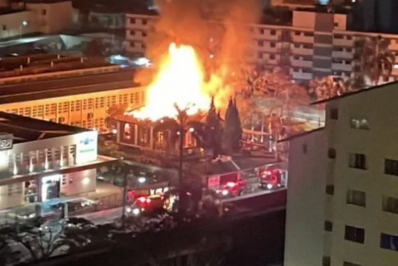 Incêndio atinge casarão centenário em Nova Friburgo
