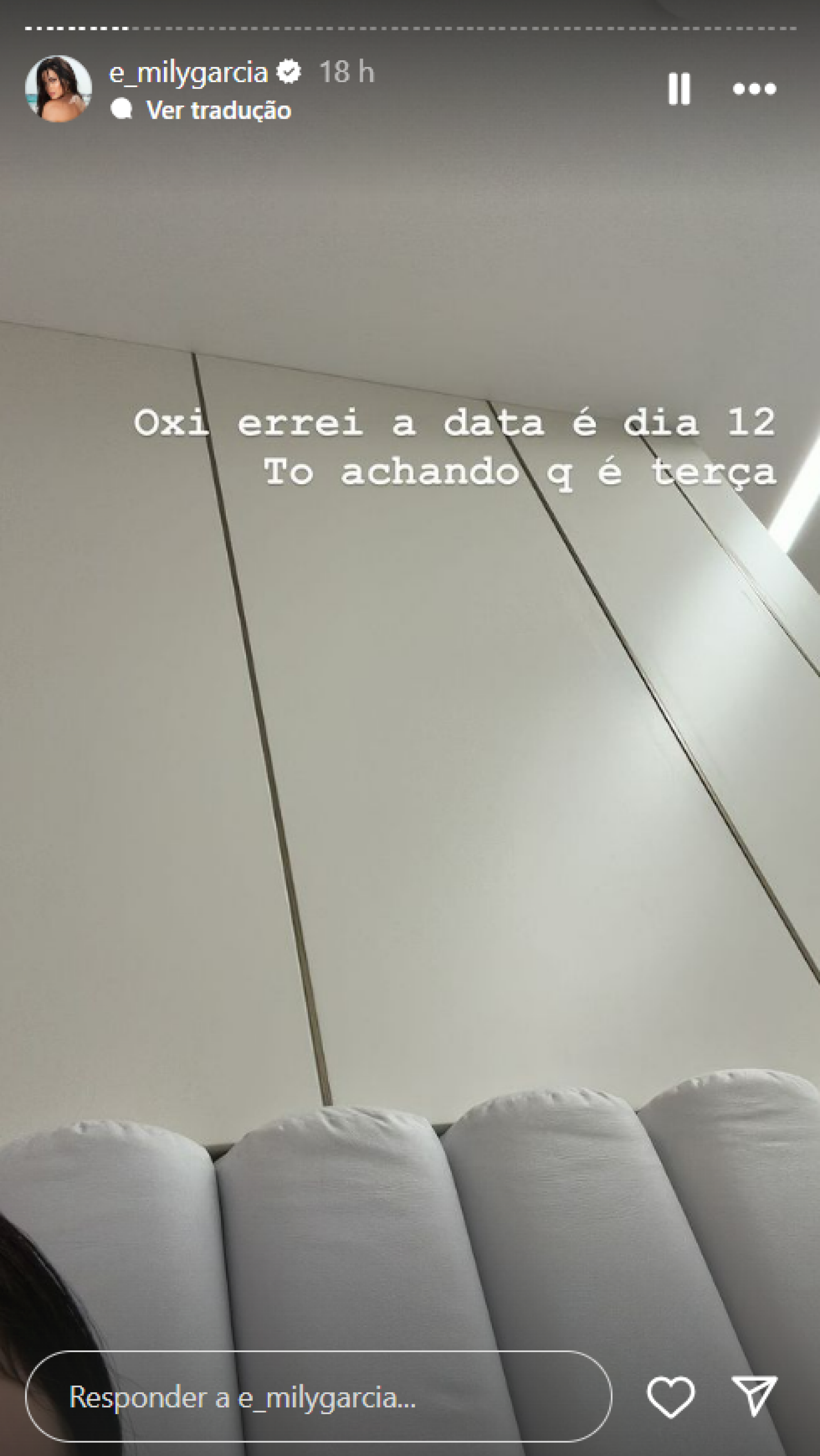 Emily Garcia comemora aniversário de barraco com martelo que viralizou - Foto: Reprodução