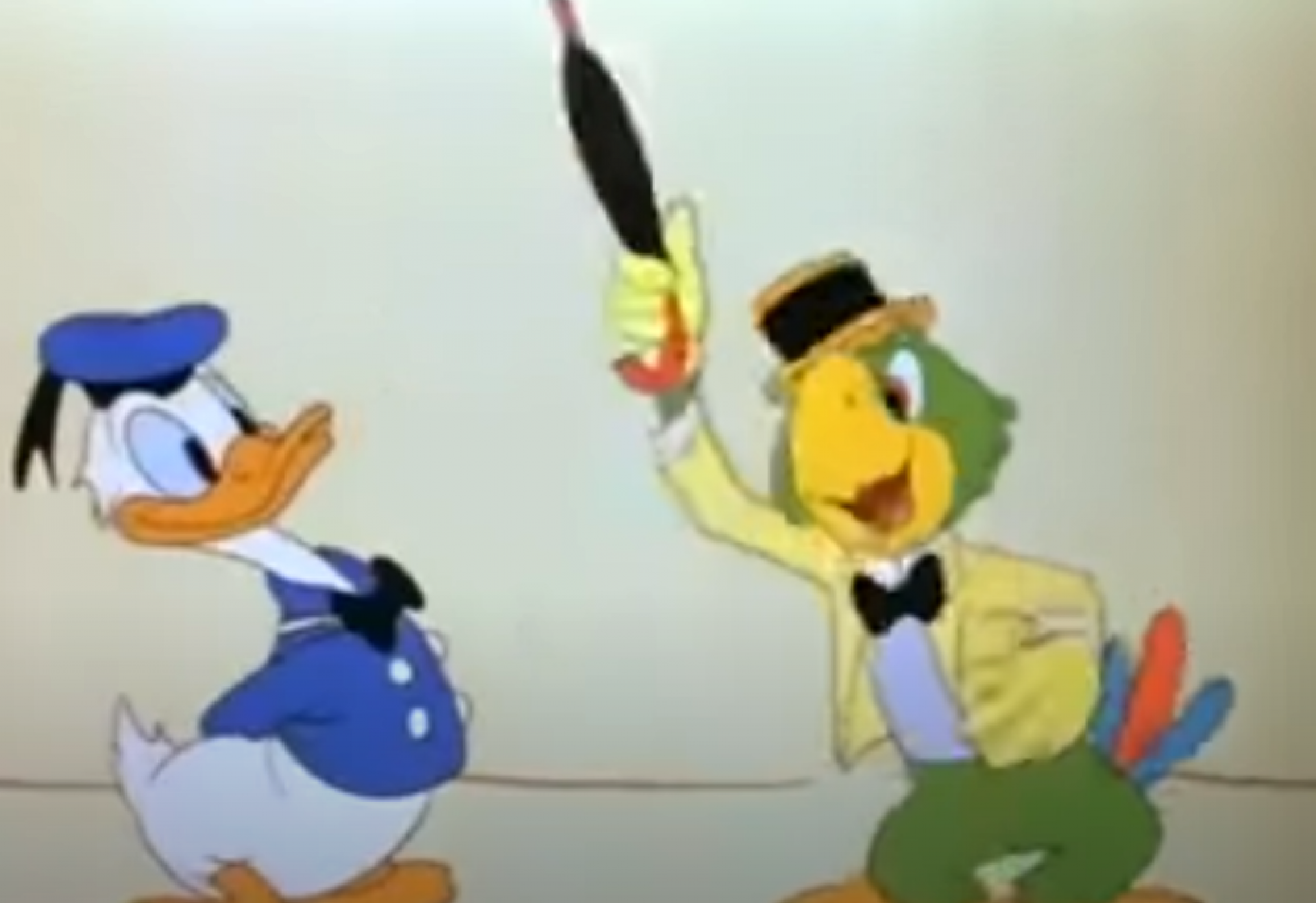 Em 1942, Donald veio ao Rio de Janeiro e conheceu Zé Carioca no filme 'Alô Amigos' - Reprodução / YouTube