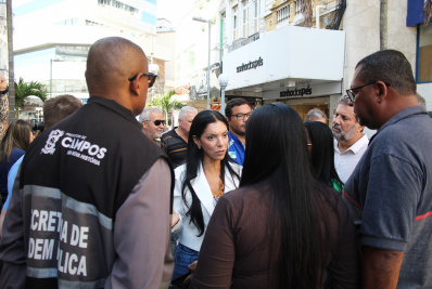 Equipe do governo municipal avalia revitalização do Centro Histórico da cidade