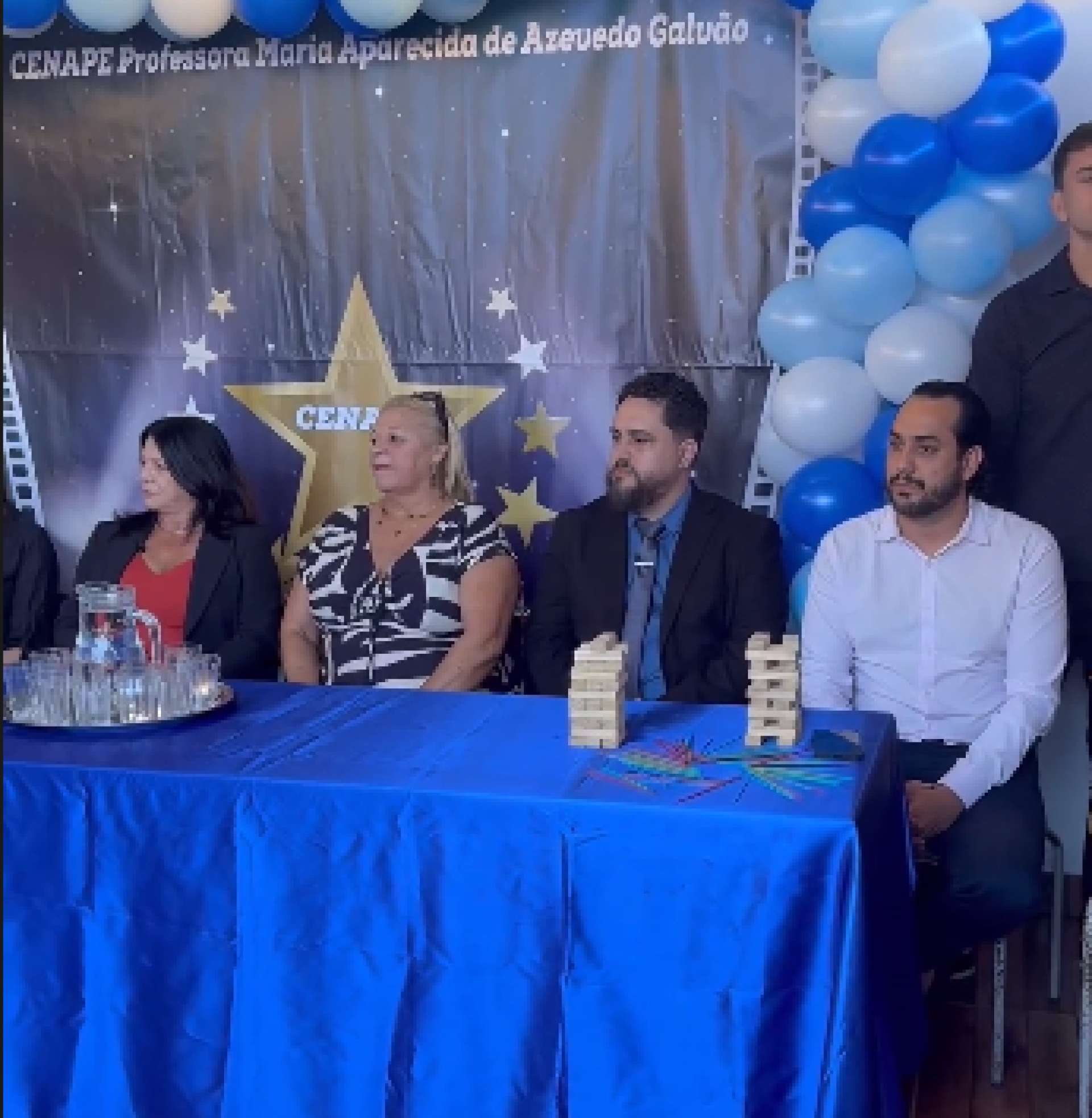 Prefeita Magdala Furtado, secretária de Educação Rejane Jorge, secretário de Assistência Social, Diego Vogas e secretário de Saúde, Bruno Alpacino