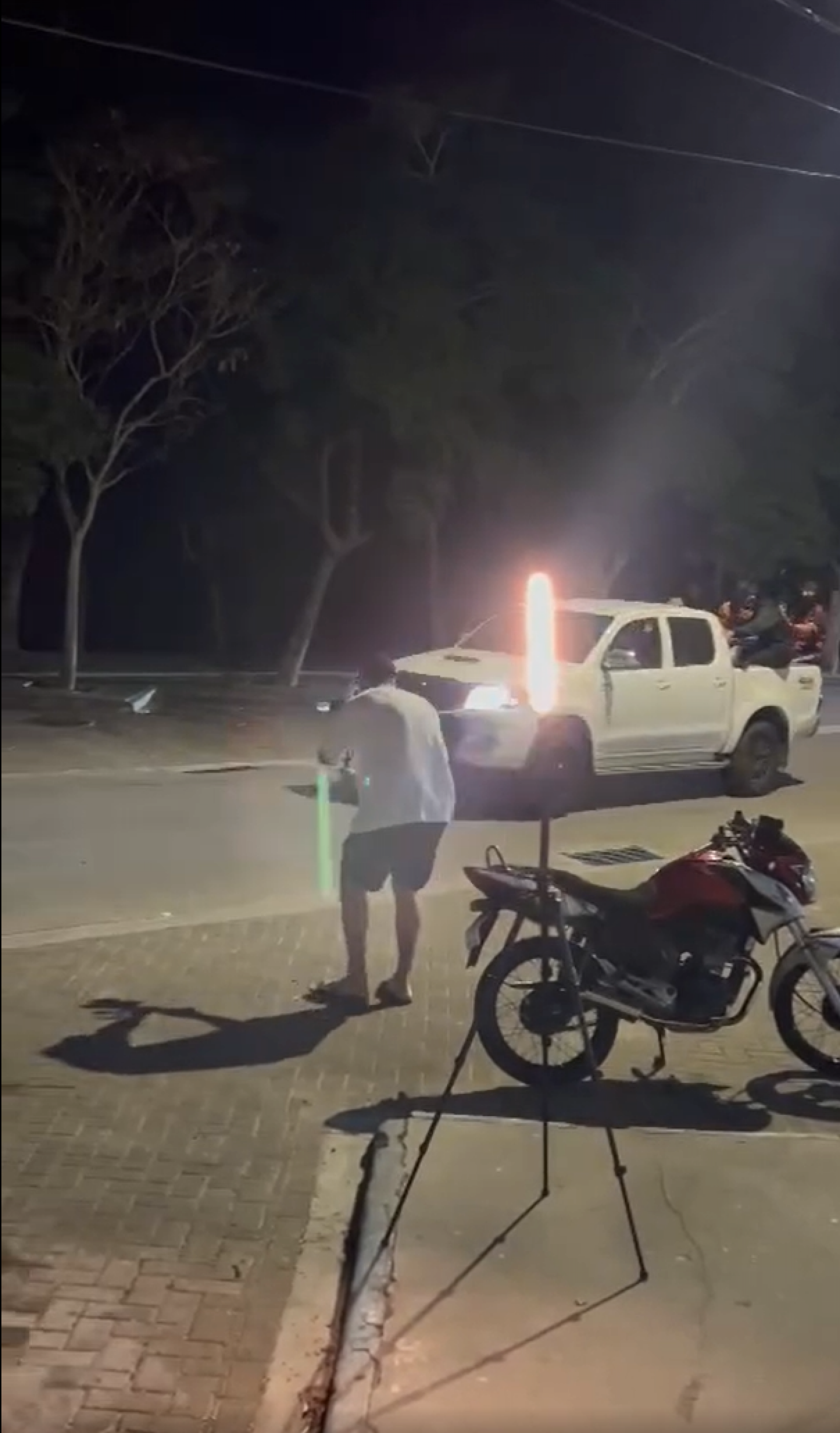 Registro mostra momento em que a grava&ccedil;&atilde;o inicia