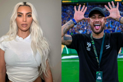 Neymar ganha recepção VIP e presente indiscreto de Kim Kardashian