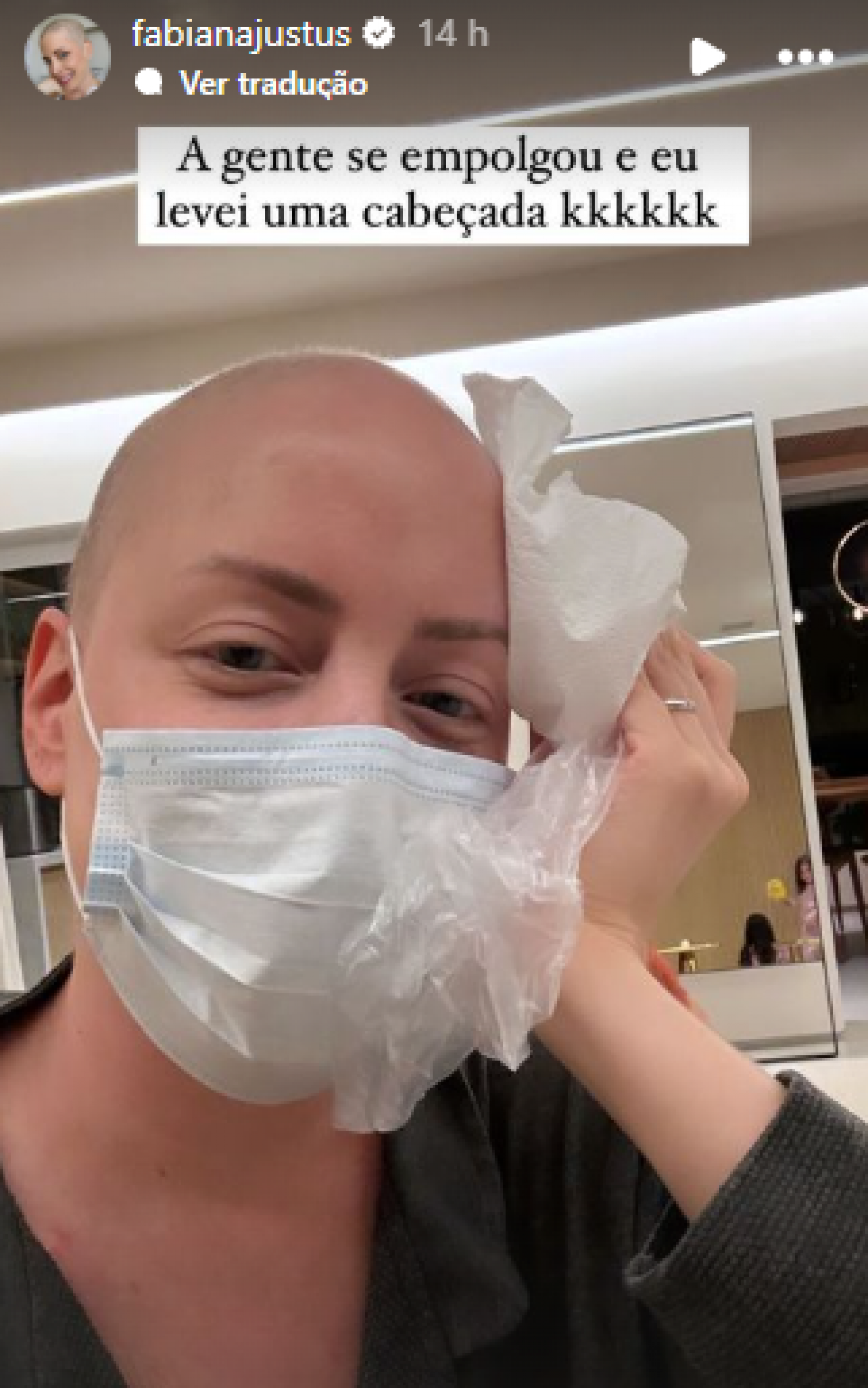 Fabiana Justus sofre 'acidente doméstico' durante brincadeira com as filhas: 'A gente se empolgou'  - Reprodução / Instagram