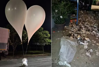 Coreia do Sul diz que Coreia do Norte voltou a enviar balões para o território sul-coreano