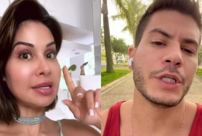 Após polêmica envolvendo filha, Arthur Aguiar e Maíra Cardi trocam farpas na web