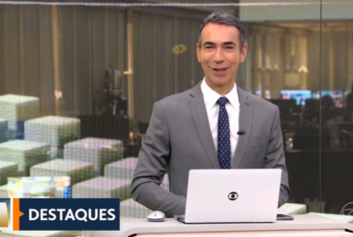 Cesar Tralli manda recado às famílias das vítimas em Vinhedo durante 'Jornal Hoje'