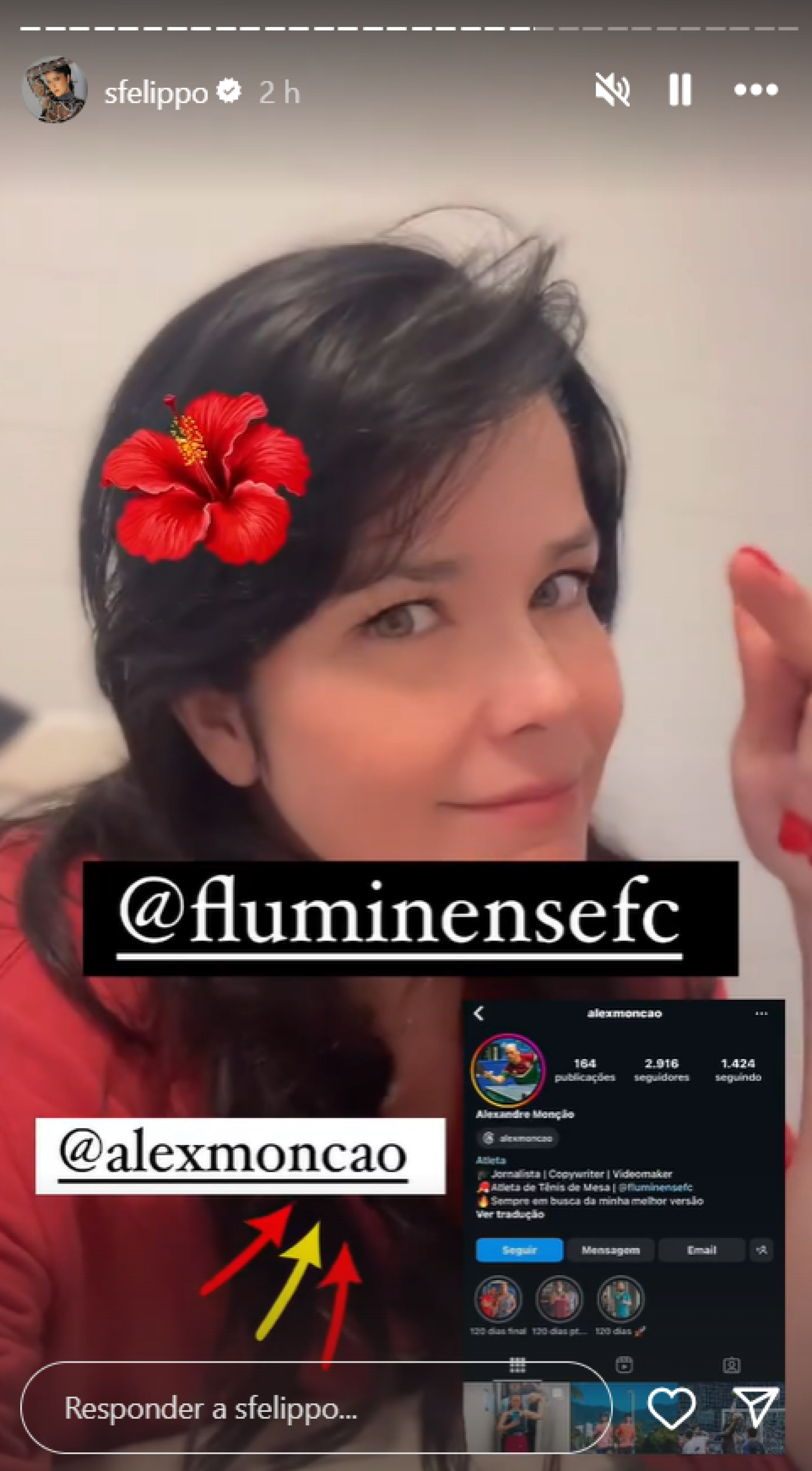 Samara Felippo expõe atleta Fluminense por suposto comentário machista - Foto: Reprodução