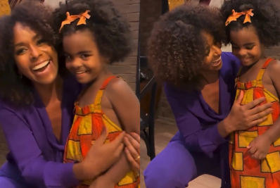 Maju Coutinho se derrete com pequena fã: 'Quero ser igual a você'