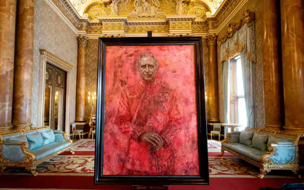 No Salão de Baile será possível observar o primeiro retrato oficial de Charles III desde sua coroação