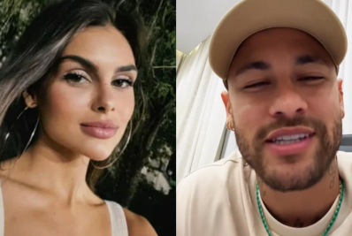 Amanda Kimberlly posta foto de Neymar no parto de Helena e web reage
