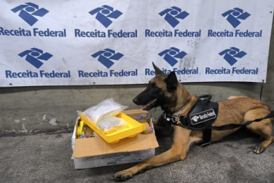 Receita Federal apreende encomenda de haxixe avaliada em R$100 mil no Galeão