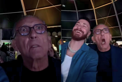 Galvão Bueno e Fred vibram após vitória da seleção feminina de futebol