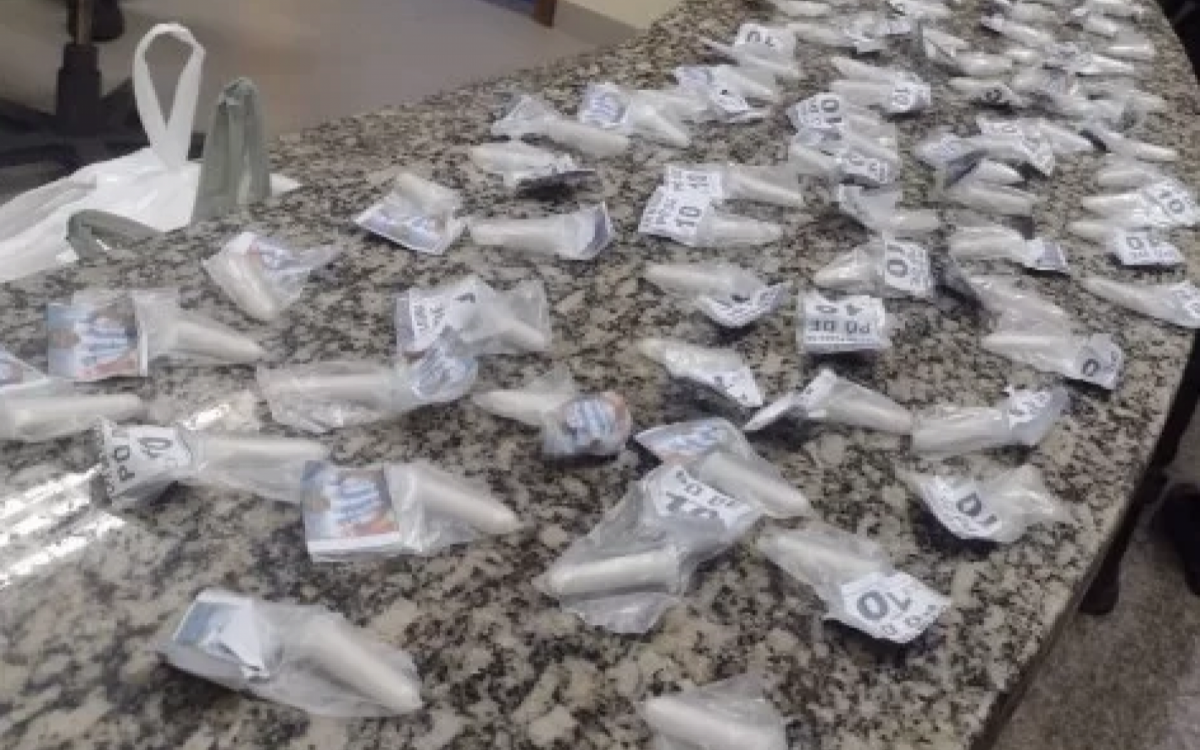 Drogas apreendidas durante a ação