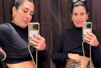 Fernanda Paes Leme exibe mudanças no corpo três meses após parto