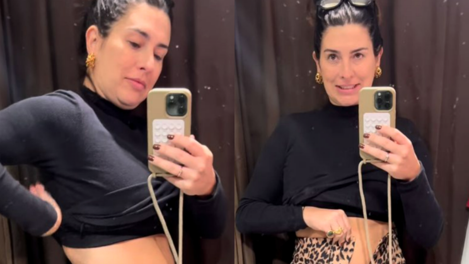 Fernanda Paes Leme exibe mudanças no corpo três meses após parto - Foto: Reprodução