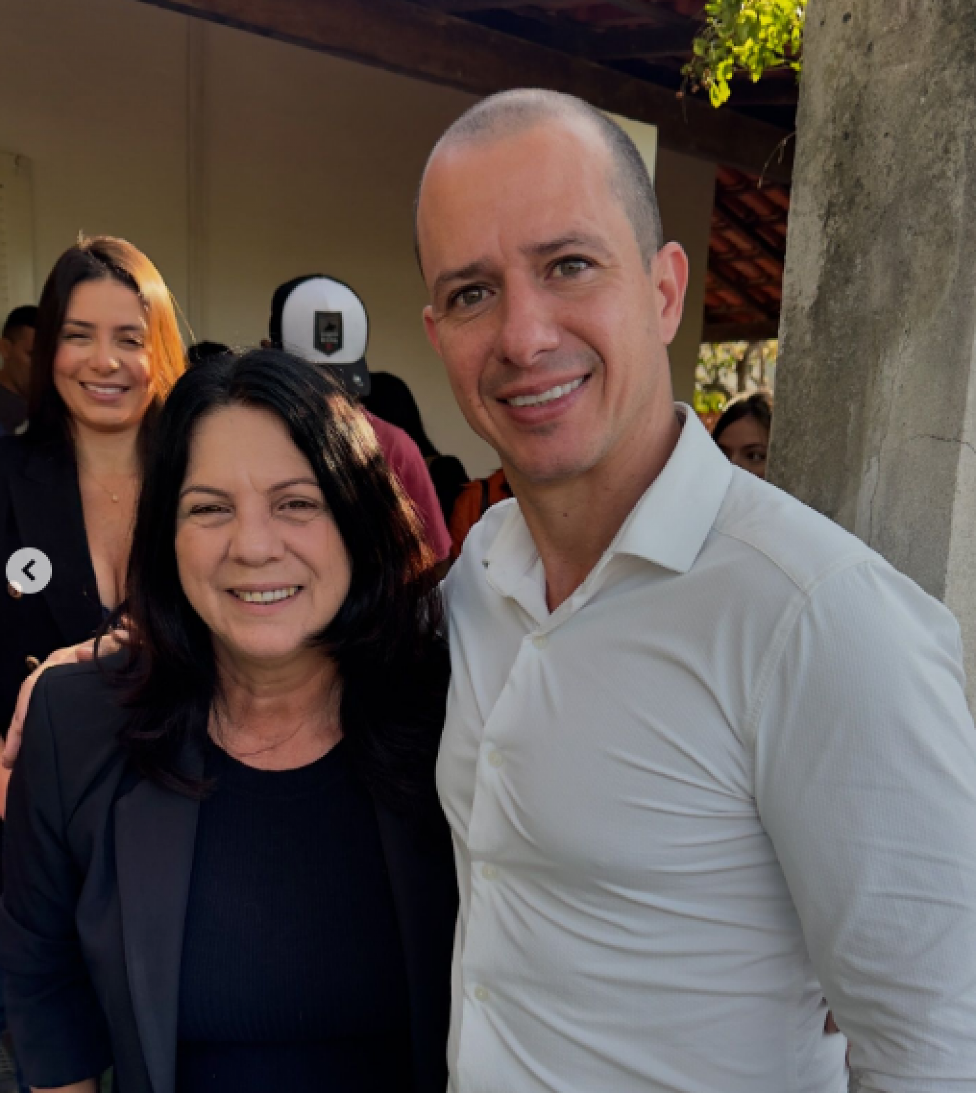 Prefeita Magdala Furtado e secretário de Cultura, Márcio Sampaio - Redes sociais