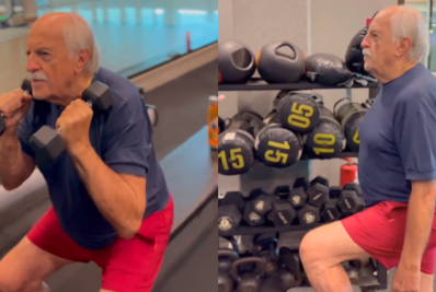 Ary Fontoura mostra rotina de treinos e brinca: 'Auge da juventude'