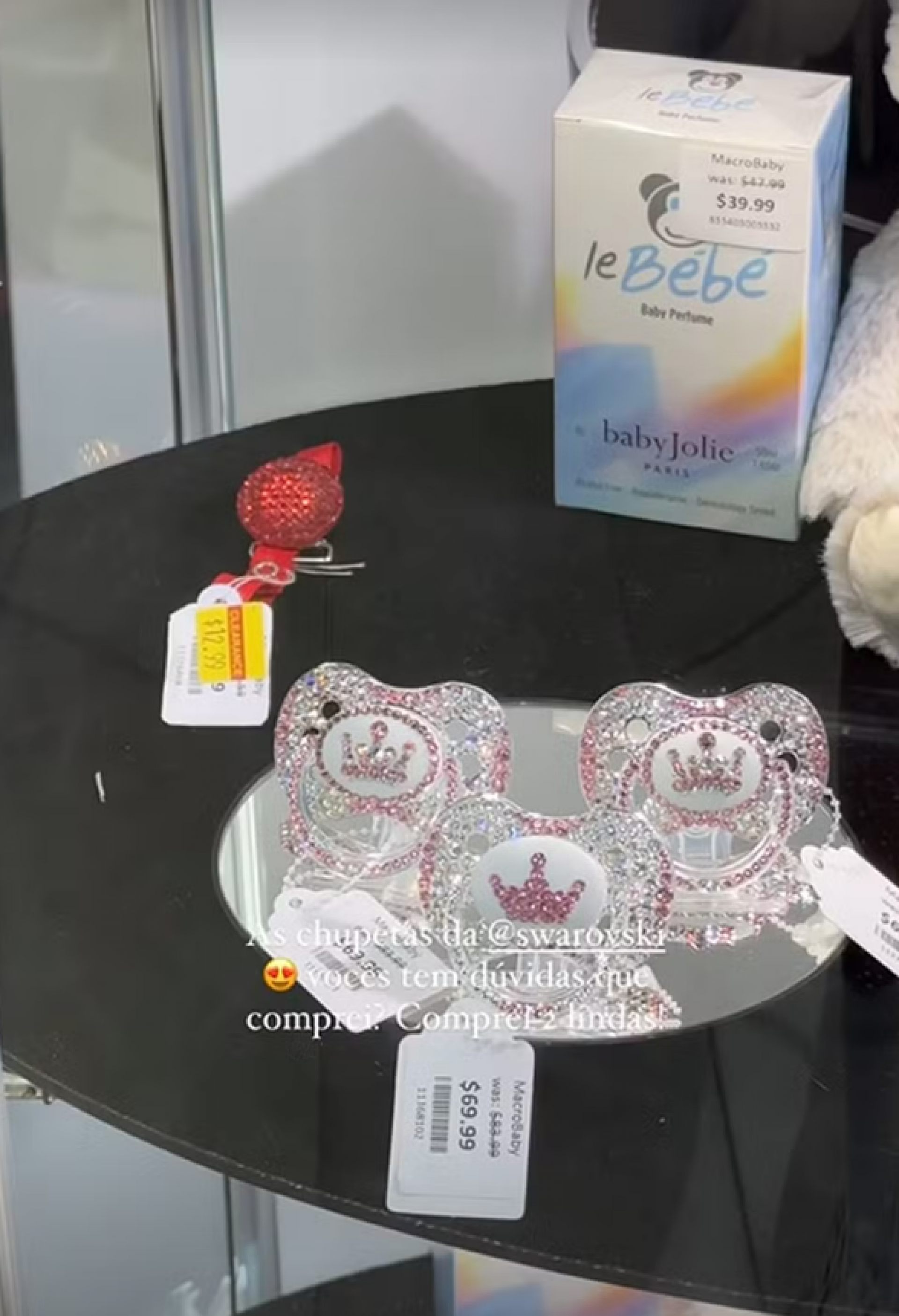 Duda Reis 'ostenta' chupetas de grife que comprou para a filha - Foto: Reprodução