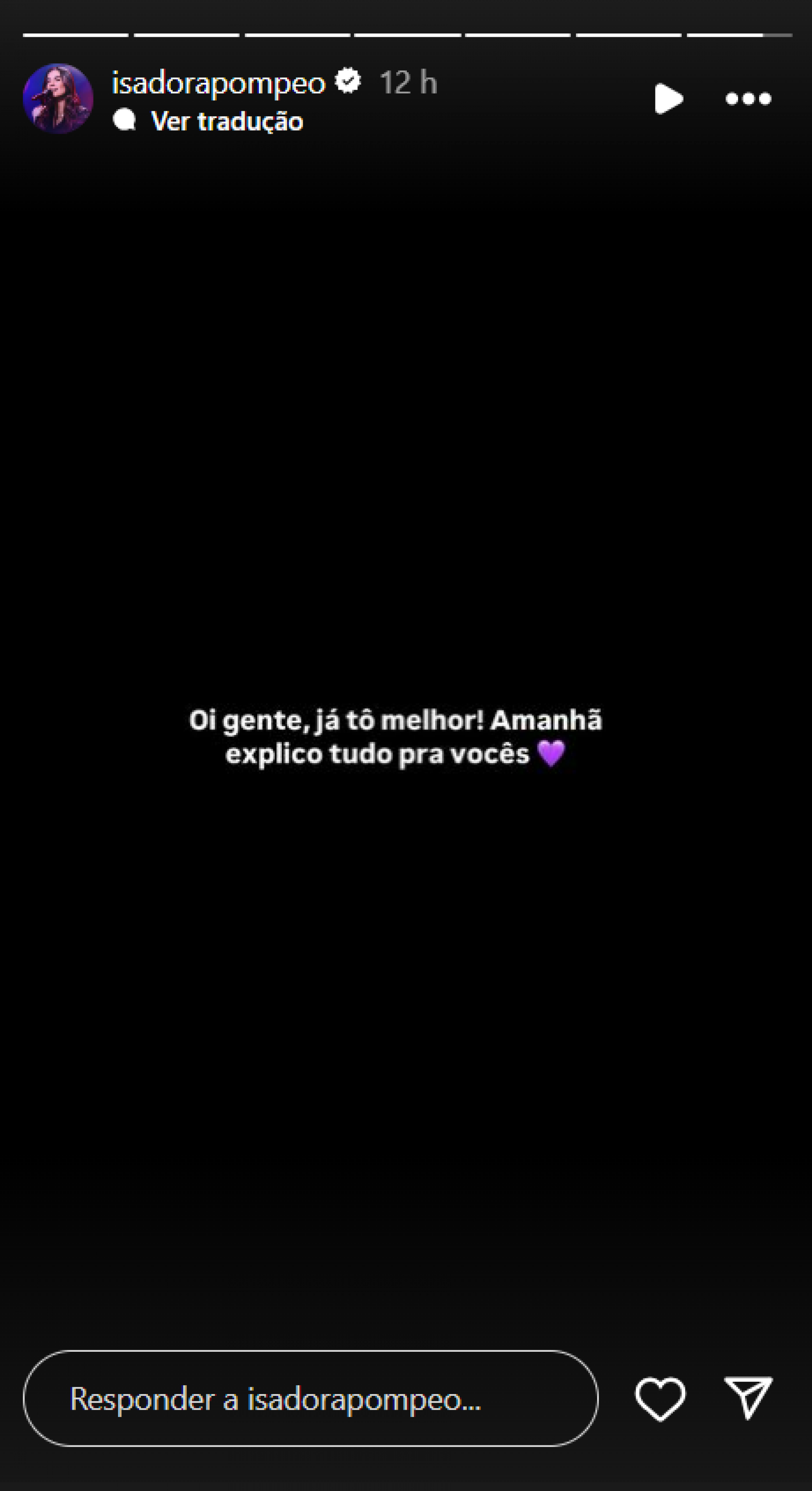 Cantora gospel Isadora Pompeo é socorrida às pressas após desmaio em show - Foto: Reprodução