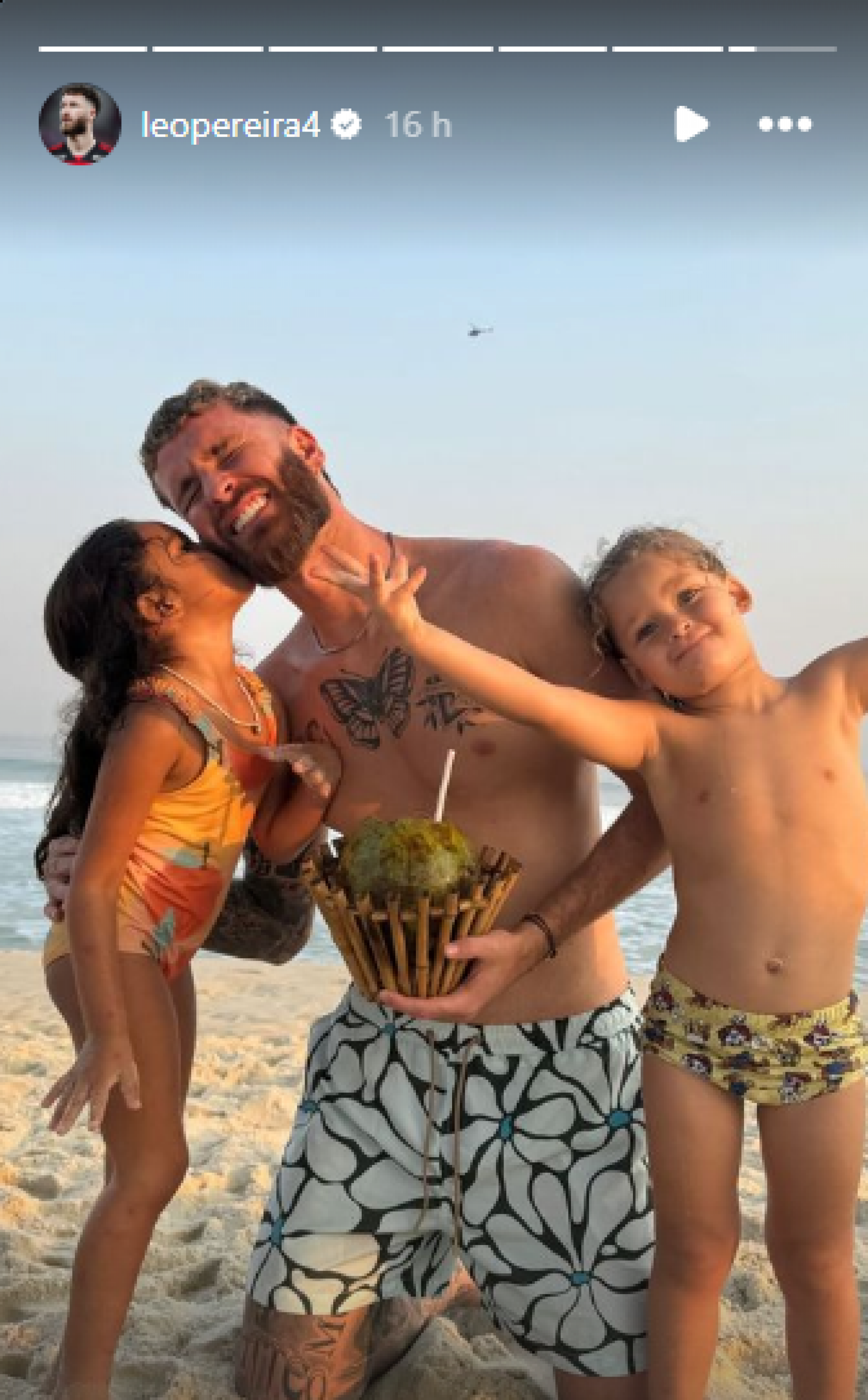 Léo Pereira compartilha registros ao lado dos filhos - Reprodução / Instagram