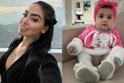 MC Mirella encanta seguidores com fotos raras da filha: 'A cara dela'